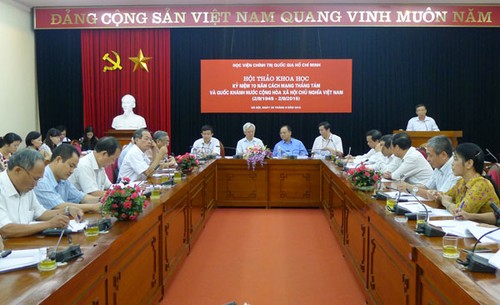 Workshop to mark 70th anniversary of August Revolution and National Day - ảnh 1